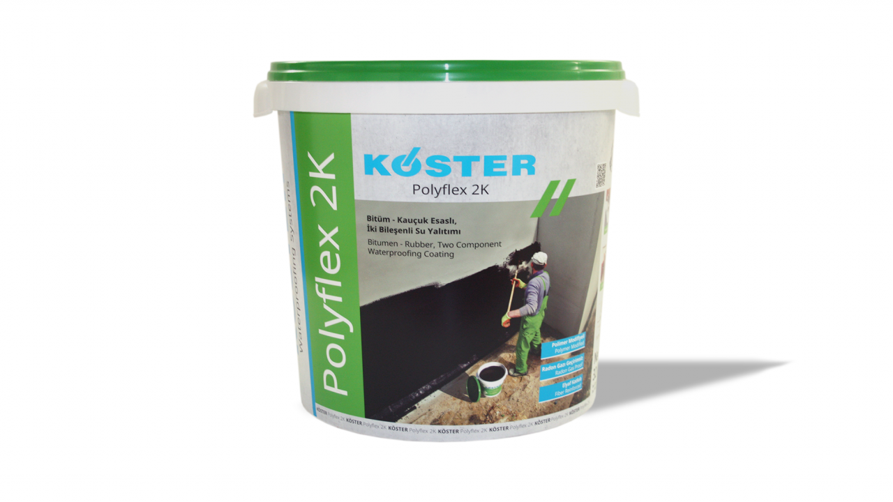 Köster Polyflex 2K — İki komponentli elastik polimer bitüm esaslı sürme yalıtım